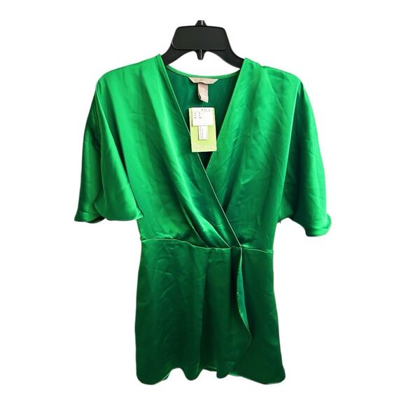 H&M Satin Wrap Dress Small NWT - Picture 6 of 9